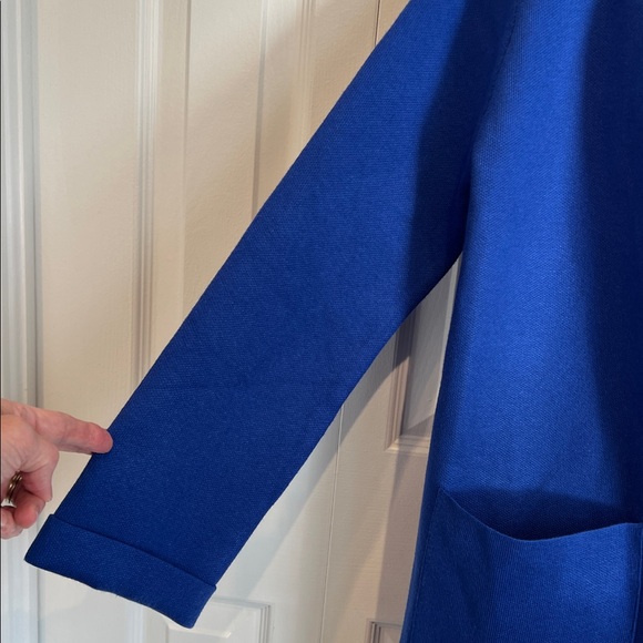 Pink Martini “Moira”‎ Royal Blue Open Face Cardigan Sweater Size M NWT - Picture 5 of 12